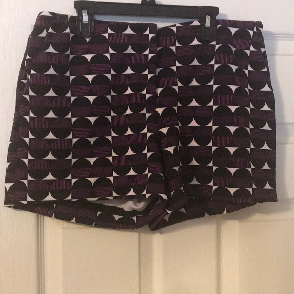 Black, Purple and White Shorts